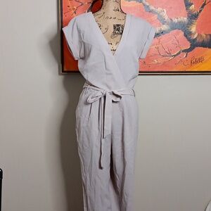 Long Tall Sally Taupe Jimpsuit Size 8